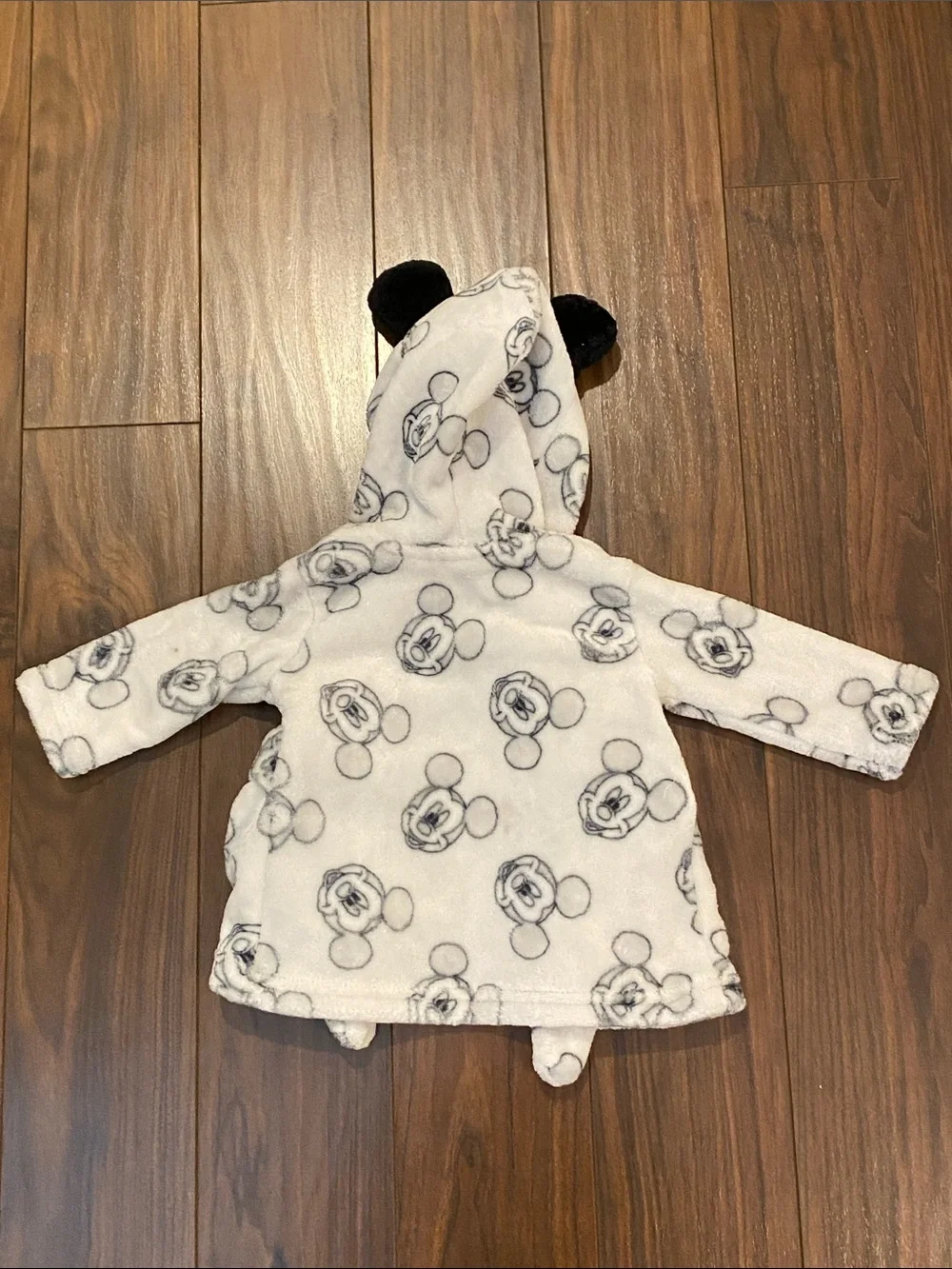 Disney Baby Mickey Mouse Plush Hooded Robe for Bath or Swim 3/6 months